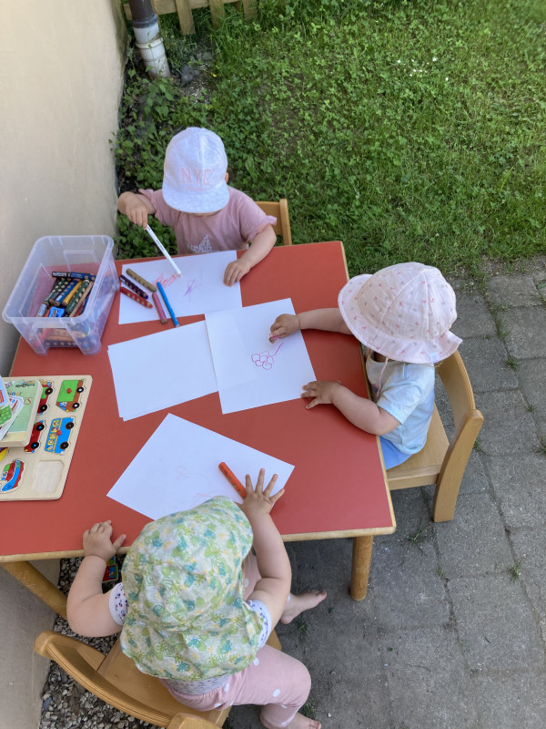 Malstunde im Garten